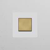 Interruttore a Bilanciere Singolo – Pitturabile Ottone Antico Bianco