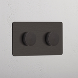Interruttore Dimmer Multidirezionale Doppio 2x – Bronzo