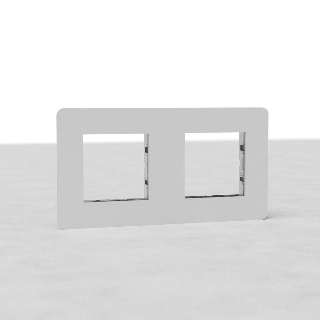 Placca per Interruttore 45mm Triplo EU – Pitturabile