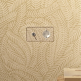 Nichel trasparente bianco lucido Doppio Modulo Levetta & Schuko Tondo per prese e moduli doppi.