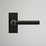 Harper Maniglia con Placca Corta e Molla - Bronzo