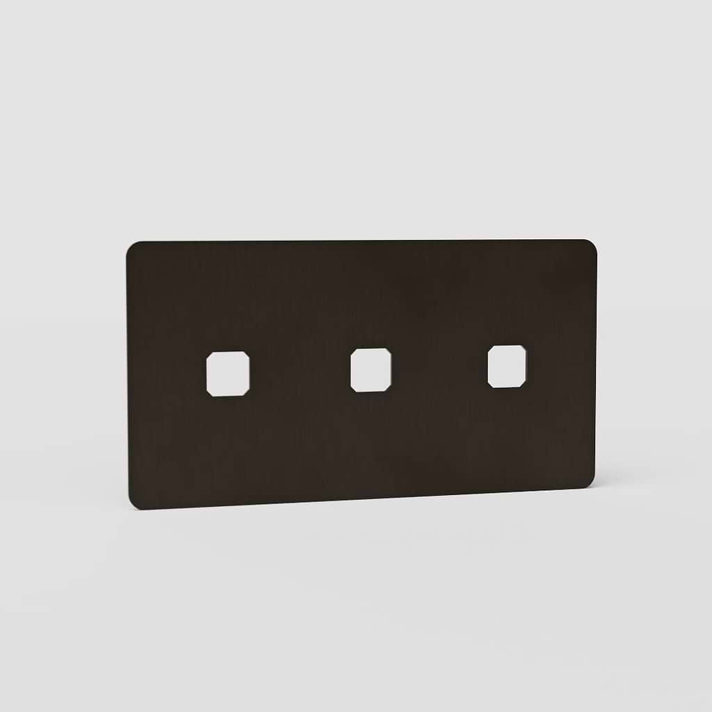 Placca Interruttore Tripla Funzione EU in Bronzo Caldo - Accessorio Interruttore Decorativo