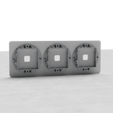 Placca per Interruttore Triplo 6x EU – Pitturabile