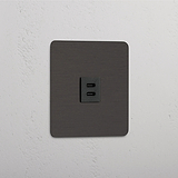 Single USB 30W Module - Bronze Black
