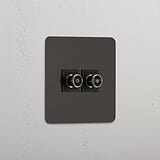 Single 2x TV Module - Bronze Black