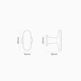 milliner furniture knob dimensions