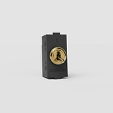 Retractive Toggle Switch EU - Antique Brass
