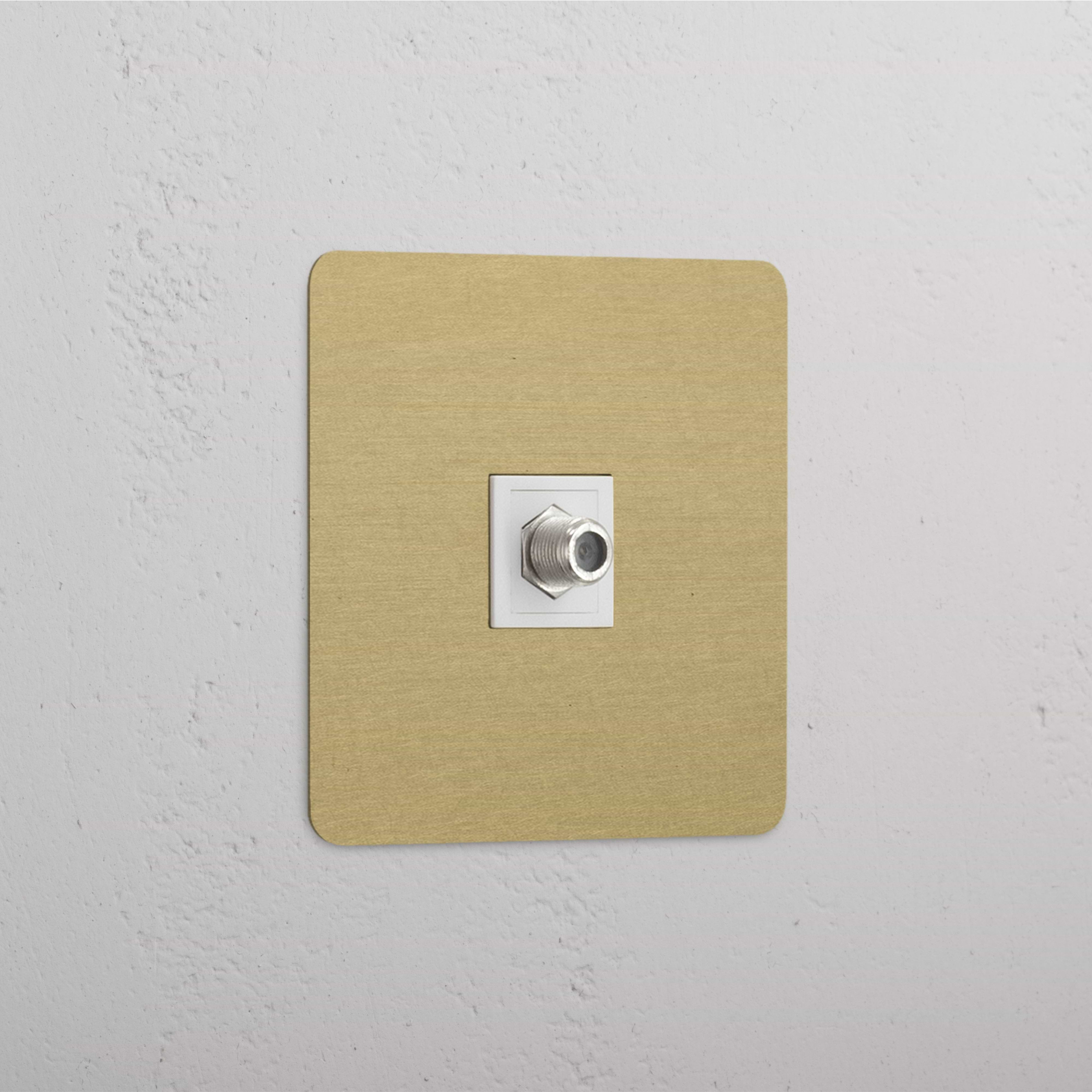 Single Satellite Module - Antique Brass White