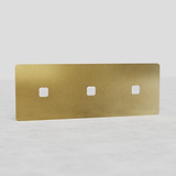 Triple 3x Switch Plate EU - Antique Brass