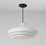Brookfield duża lampa wisząca z opalowym szkłem - Brąz