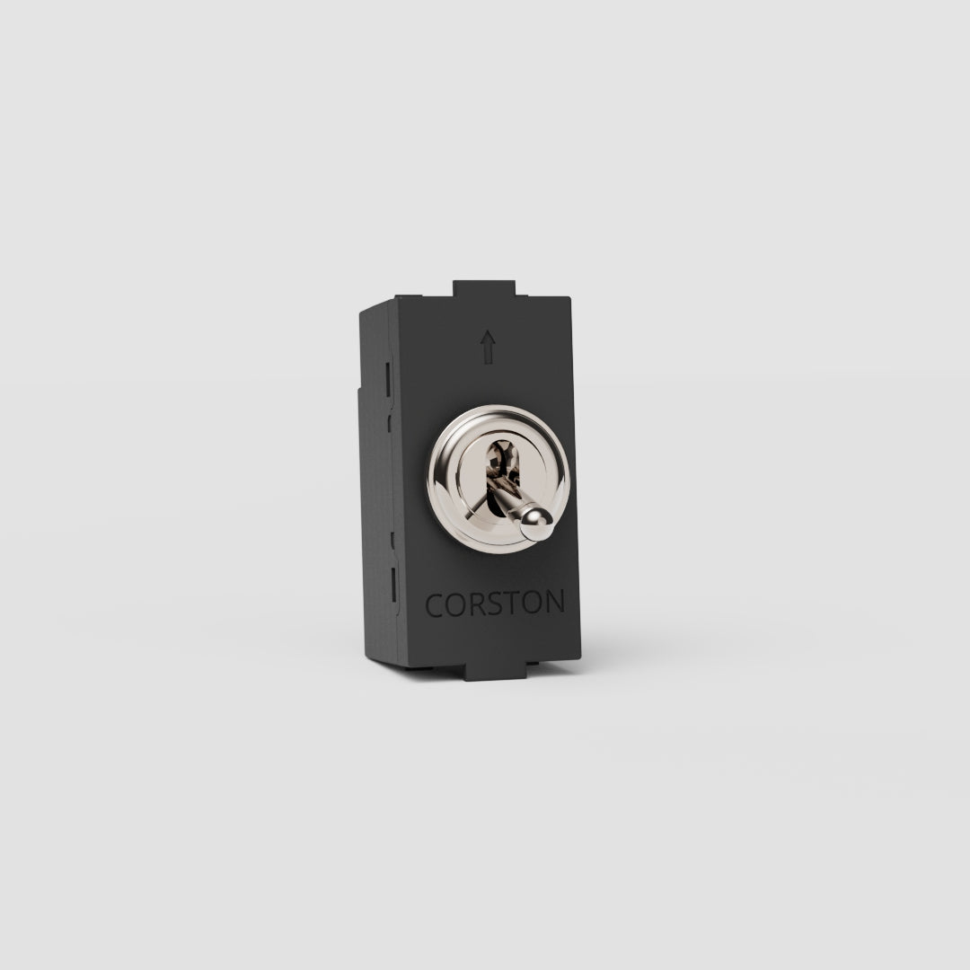 Two Way Toggle Switch EU - Polished Nickel