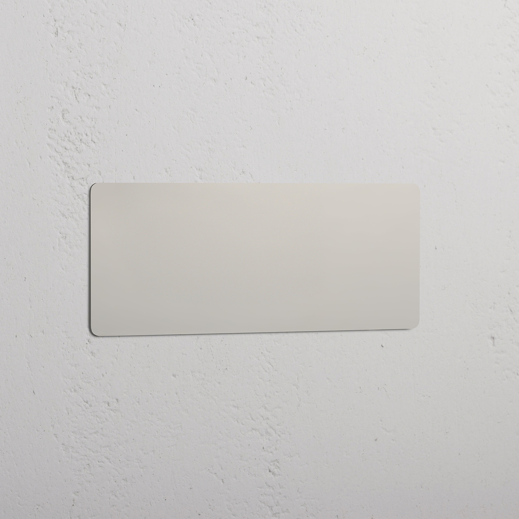 Triple Blank Plate - Polished Nickel