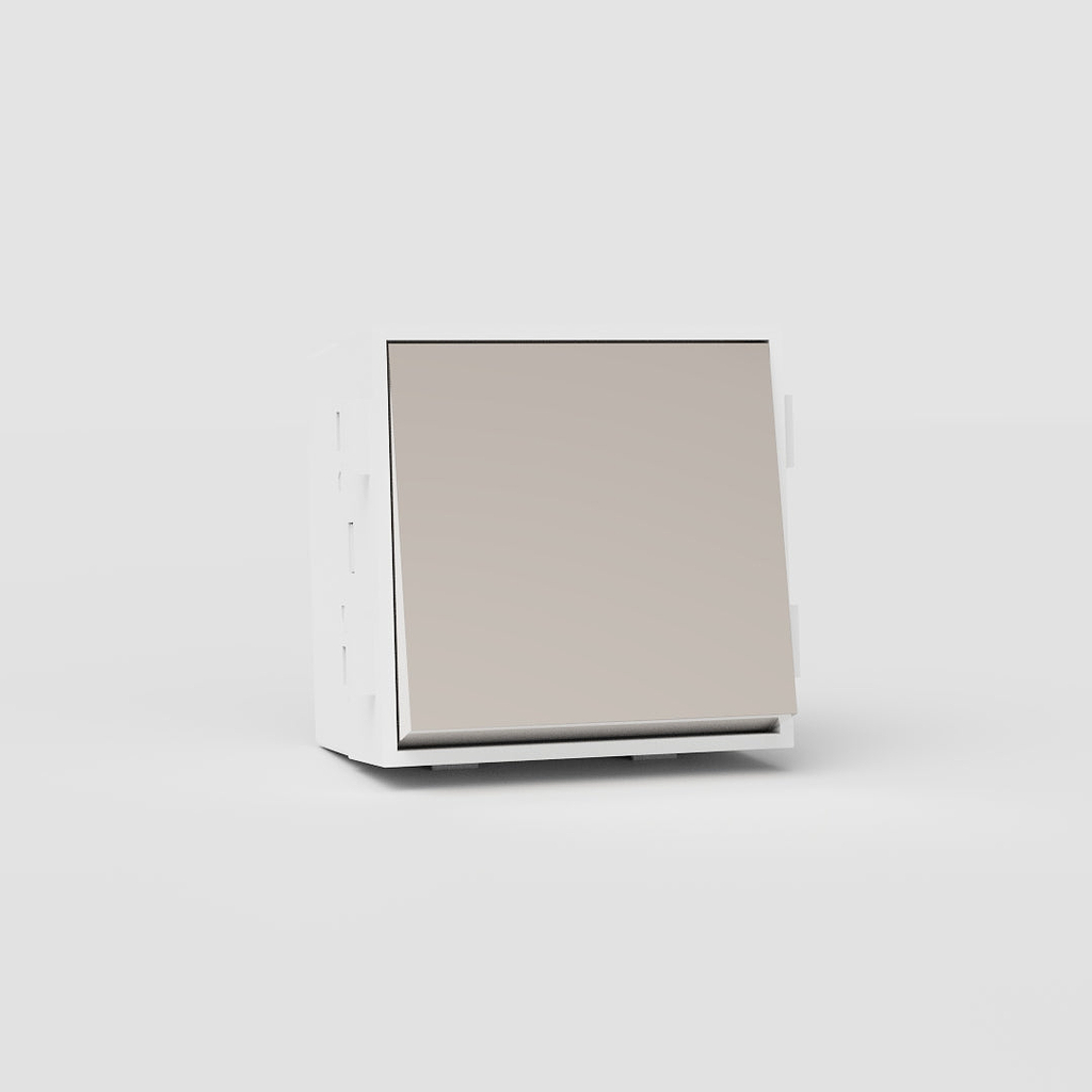 Intermediate Rocker Switch EU - Polished Nickel White