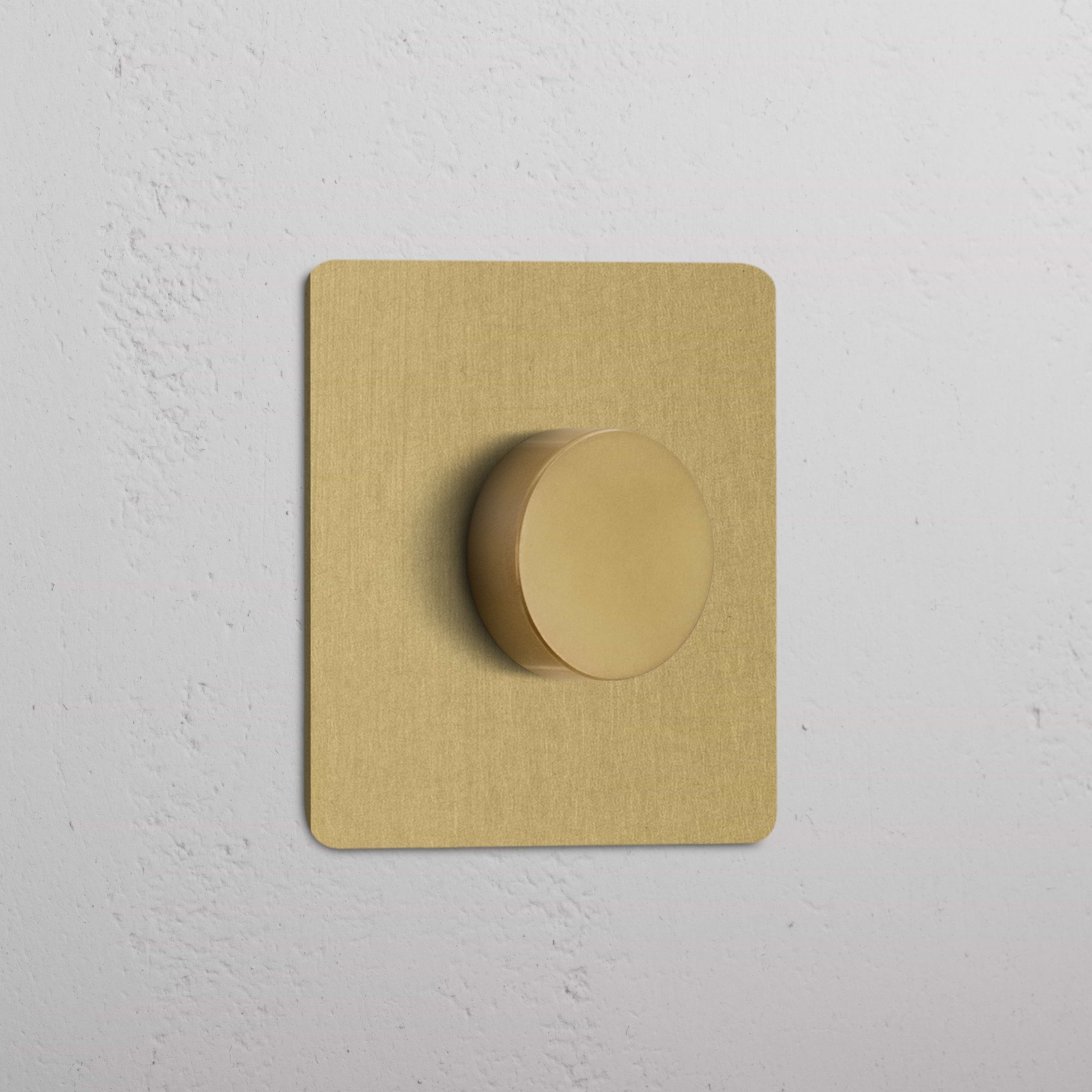 Single Dimmer Switch - Antique Brass