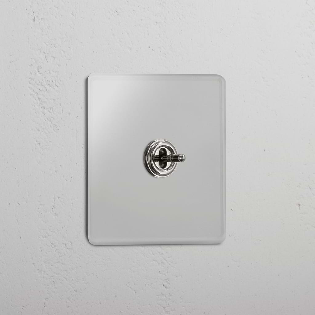 Single Toggle Switch (Cent) - Clear Polished Nickel