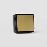 Two Way Rocker Switch EU - Antique Brass Black