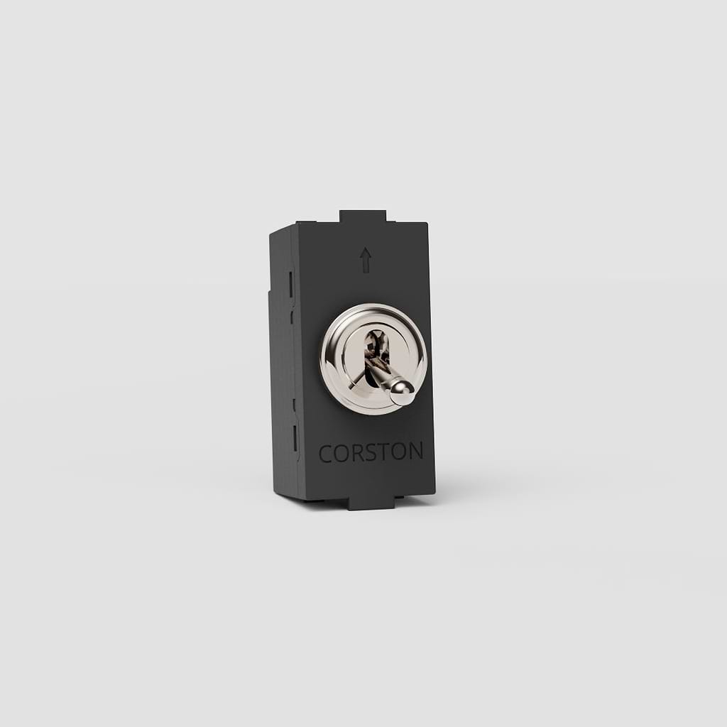 Two Way Toggle Switch EU - Polished Nickel