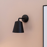 Bronze Richmond Medium Wall Light on Pink Background
