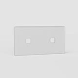 Double 2x Switch Plate EU - Clear