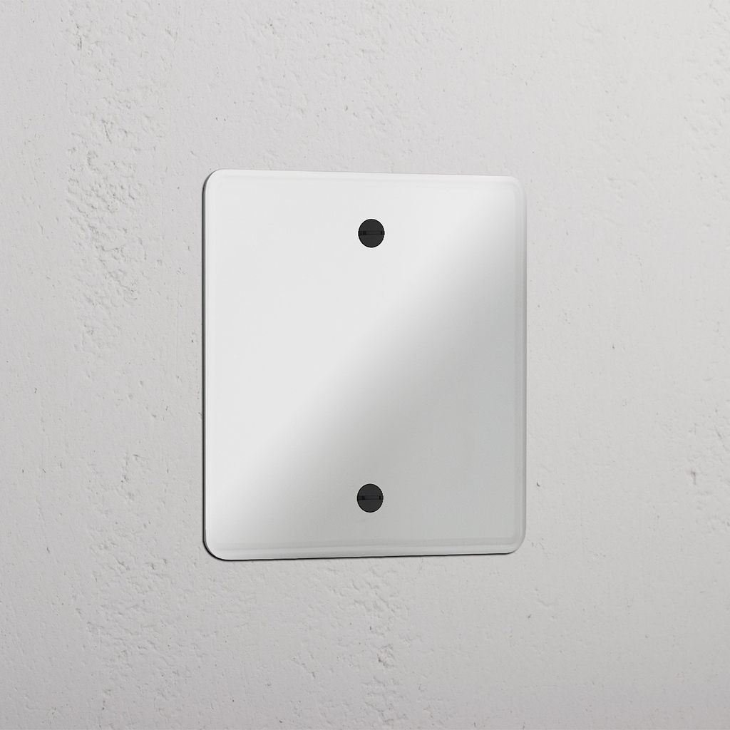 Single Blank Plate - Clear Black