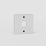 Single Keystone Switch Plate EU - Clear Black