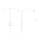 Harrow kinkiet obrazowy 220 mm - Brąz