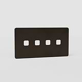 Double 4x Switch Plate EU - Bronze