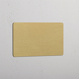 Double Blank Plate - Antique Brass