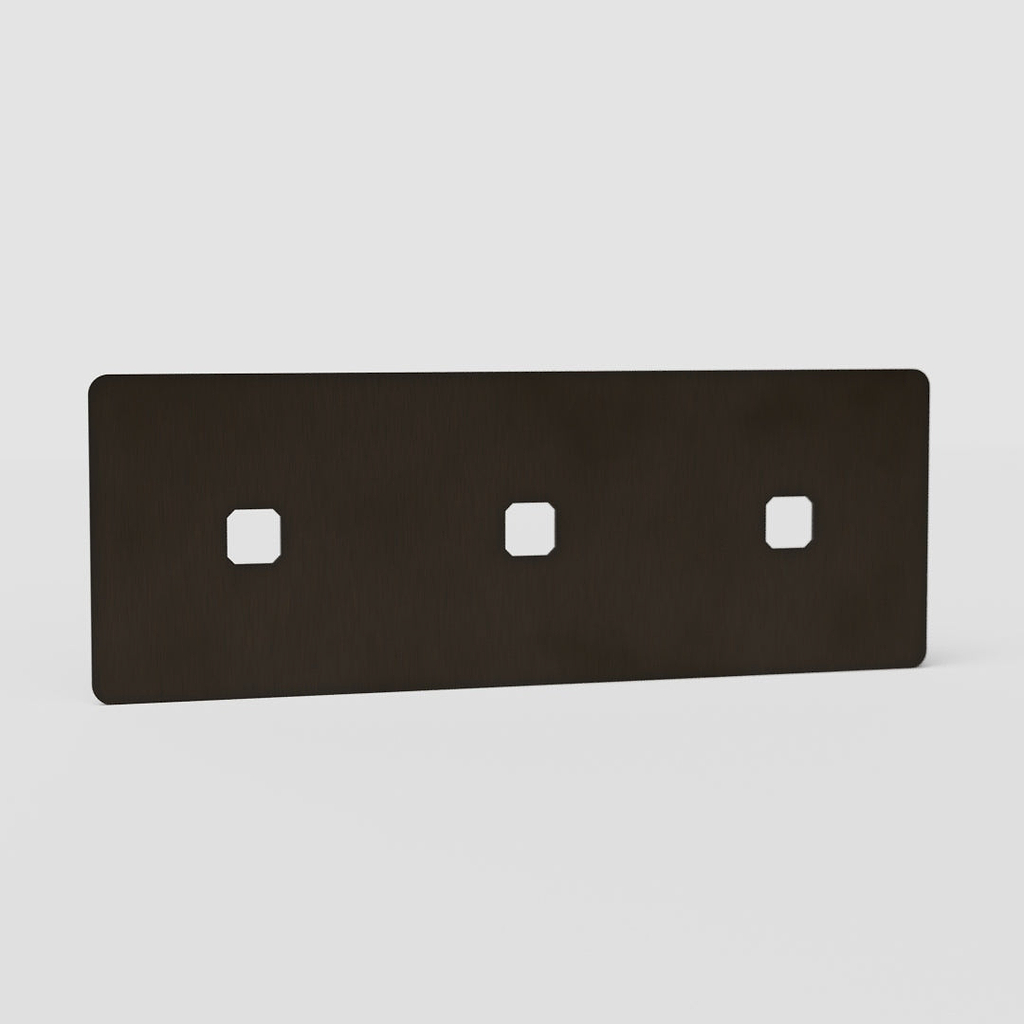 Triple 3x Switch Plate EU - Bronze