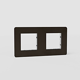Double 45mm Switch Plate EU - Bronze