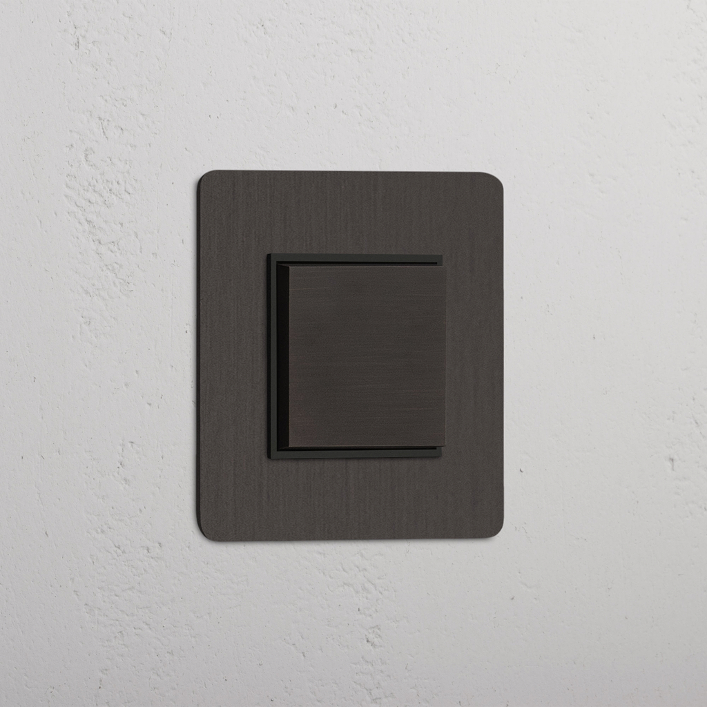 Single Rocker Switch (Cent) - Bronze Black