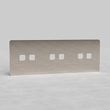 Triple 6x Switch Plate EU - Polished Nickel