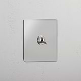 Single Toggle Switch (Ret) - Clear Polished Nickel