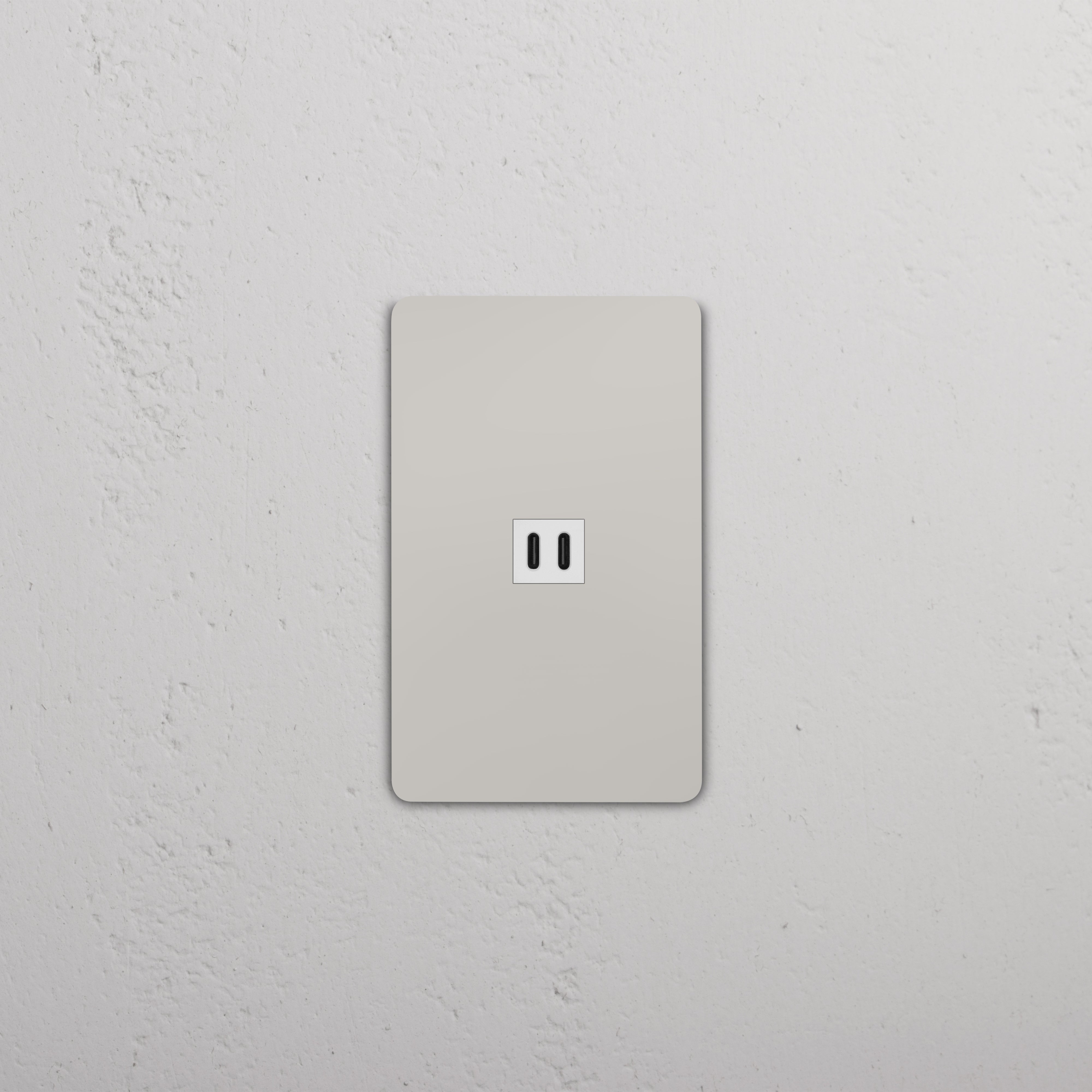 Grove 1G Fast Charge 45W USB Keystone in polished nickel white, single USB outlet with sleek white faceplate.