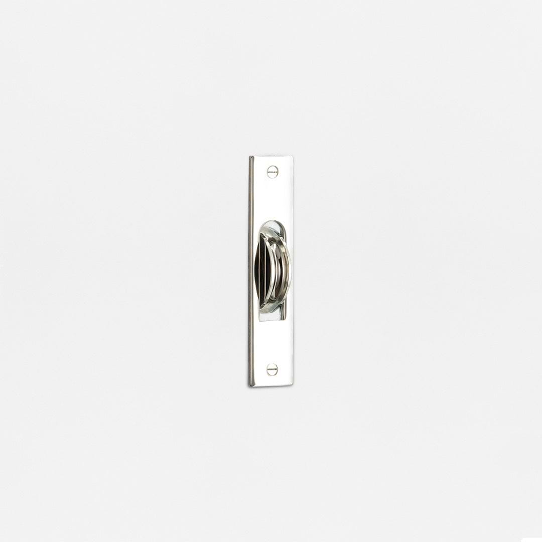 Belmont Single Sash Window Pulley - Polished Nickel