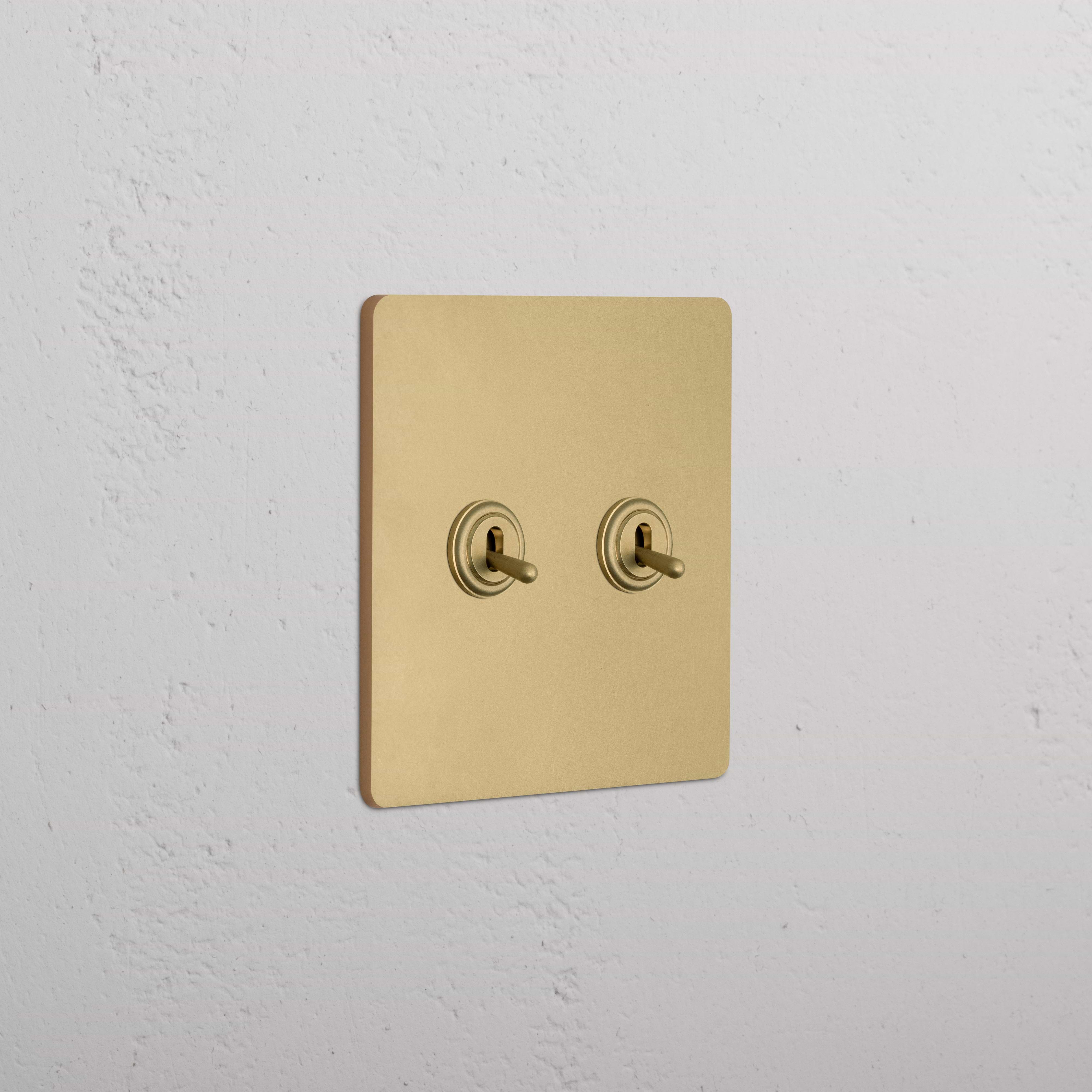 Grove 2G Toggle Switch Antique Brass | Switches & Dimmers