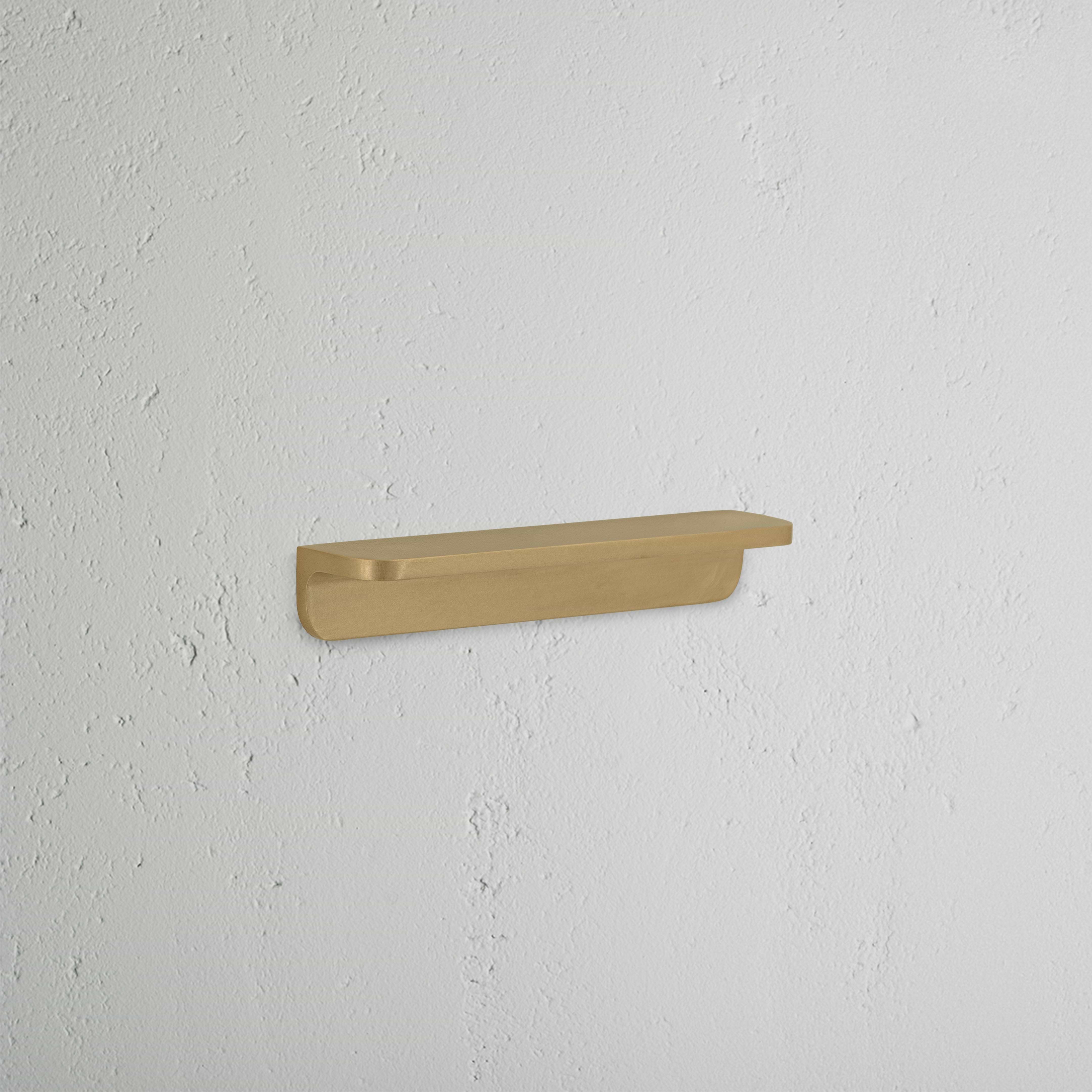 Small Oxford Furniture Handle in antique brass finish, designed for cabinets or drawers, shown against a white background.