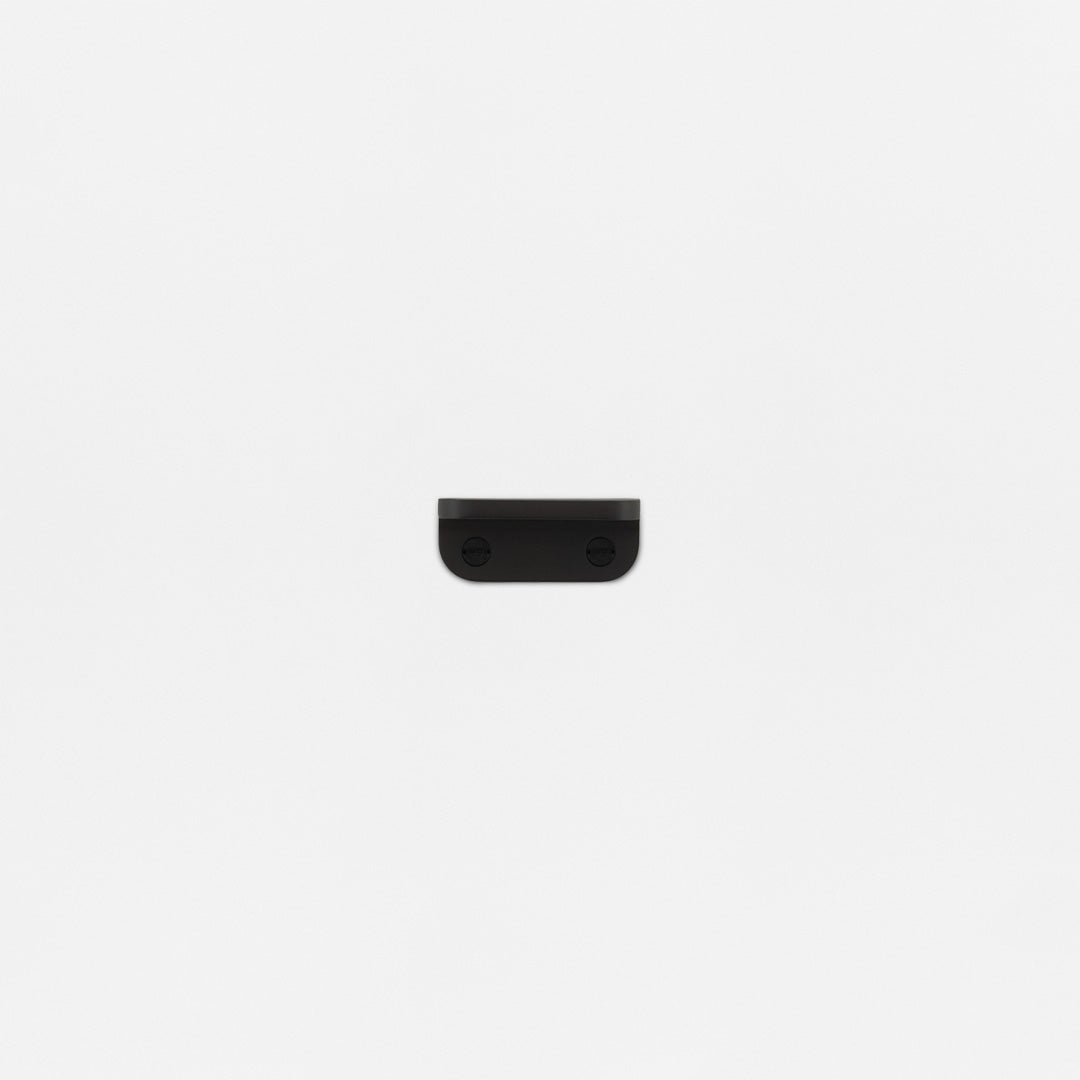 Bronze Belmont Single Hung Window Lift with rounded edges and two screws, shown on a white background.