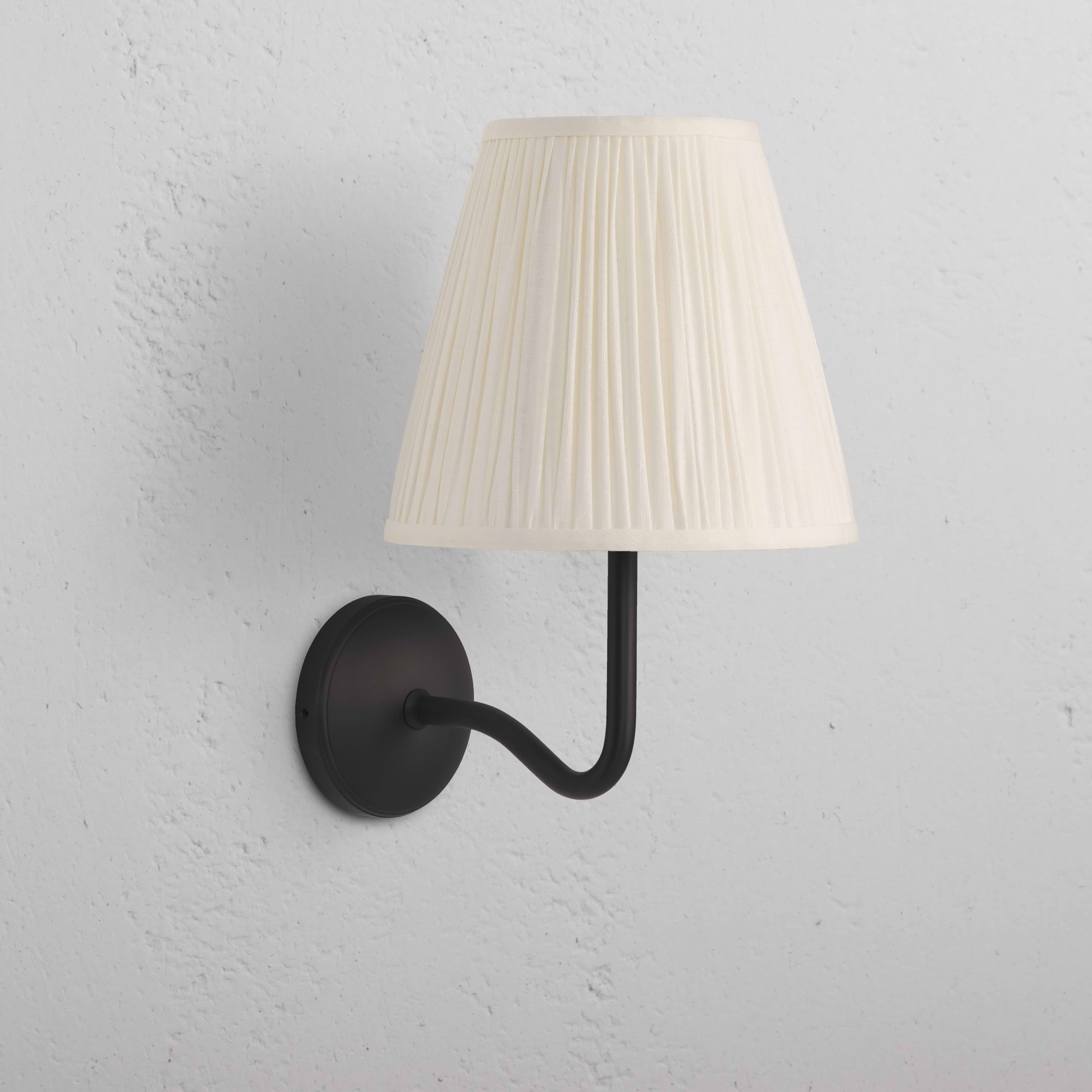 Large Malvern Wall Light Alabaster White - Bronze with an alabaster white shade and bronze wall mount.