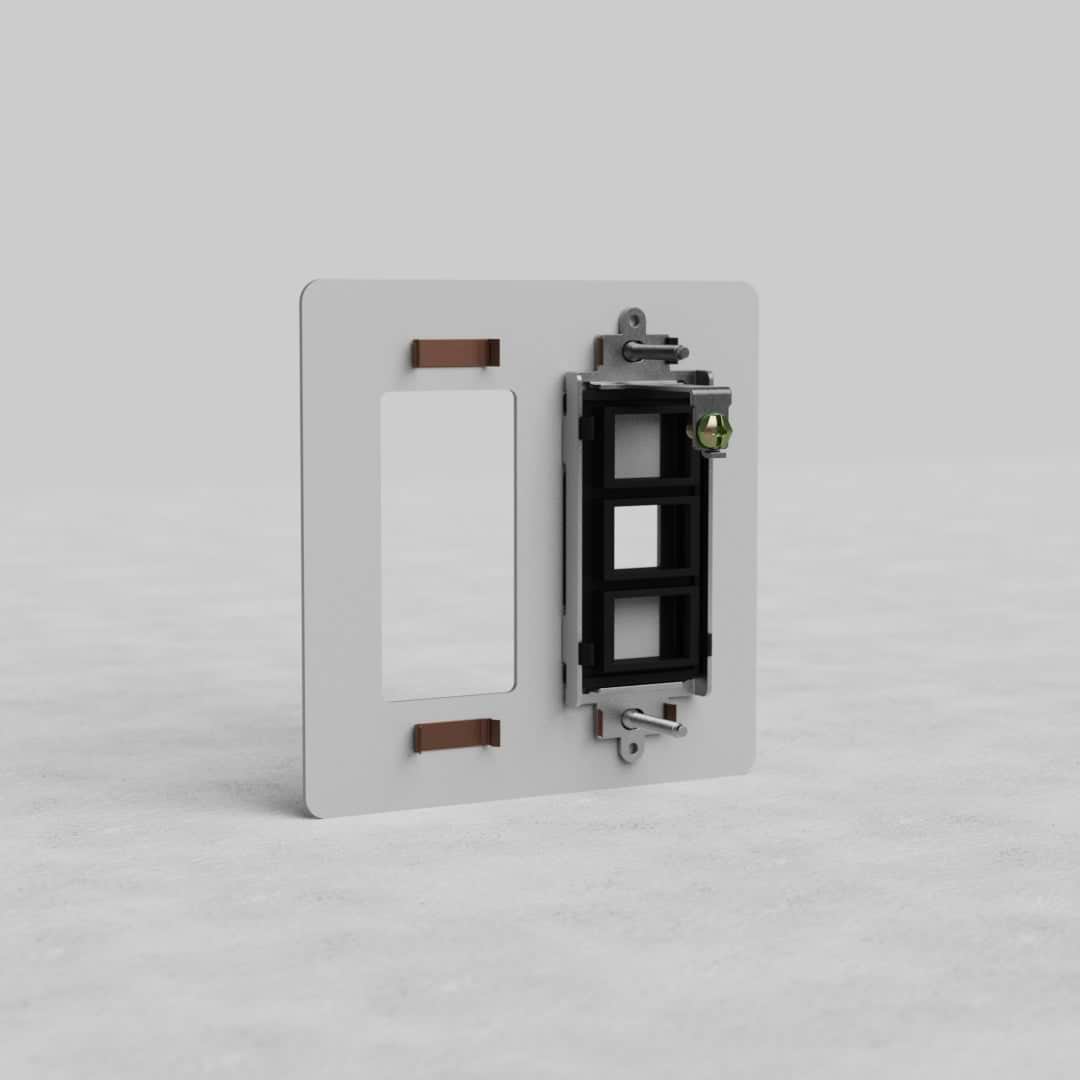 2G Outlet & Keystone Plate Kew US - Paintable