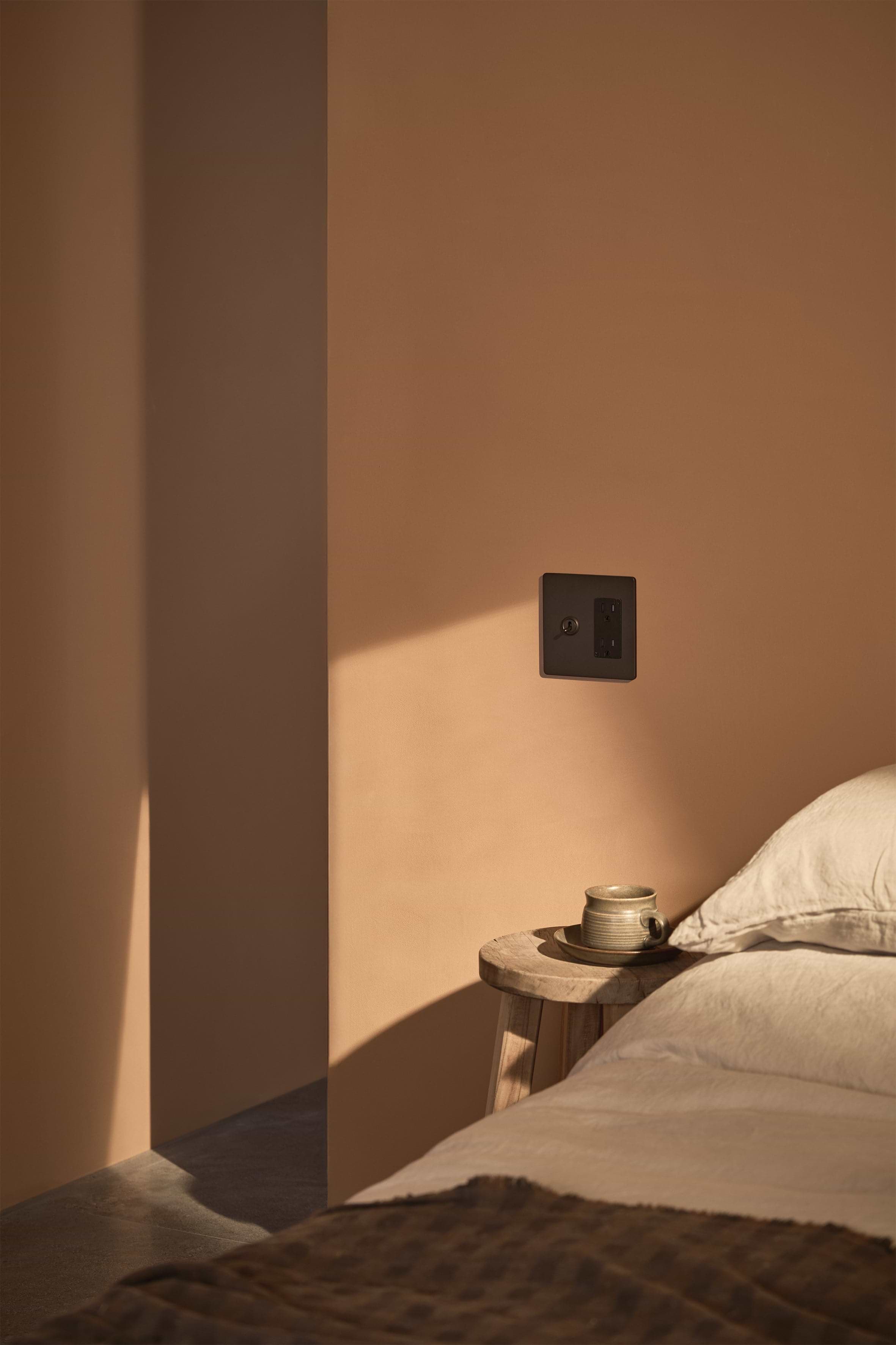 Grove 2G Toggle Switch & Outlet - Bronze Black