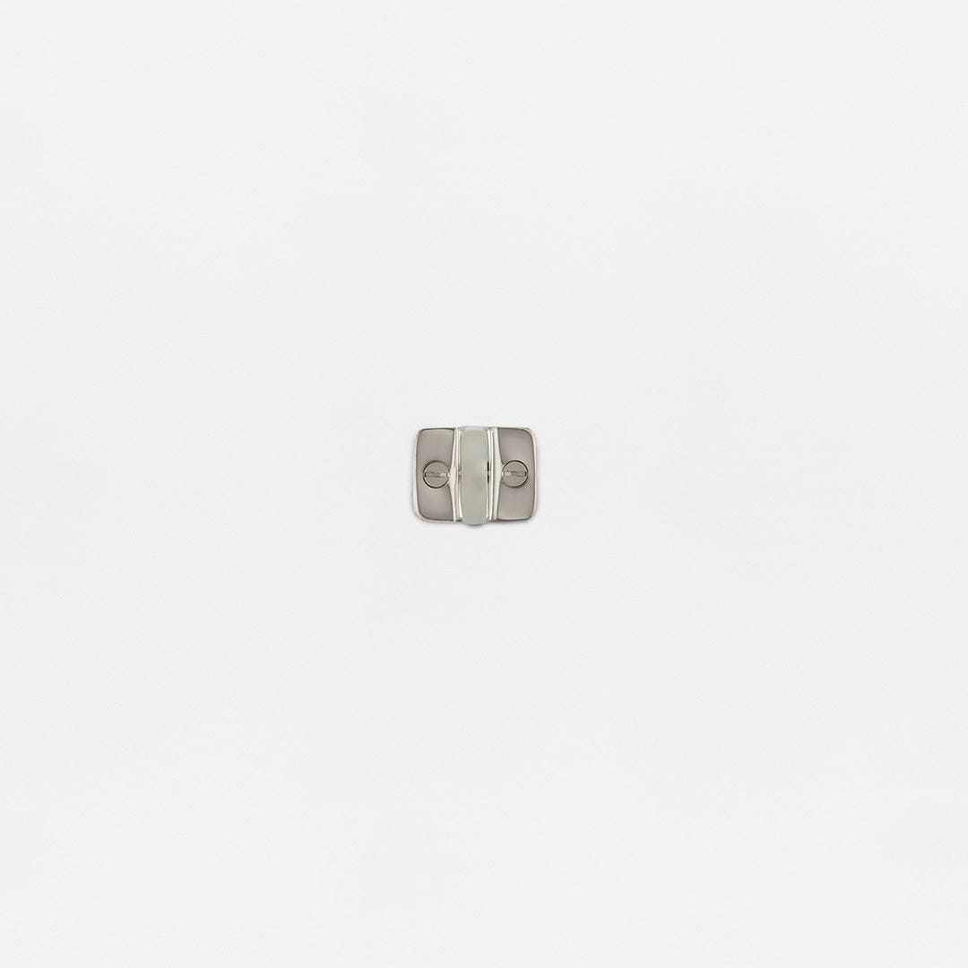 Belmont Single Hung Window Ring in polished nickel finish, shown centered on a plain white background.