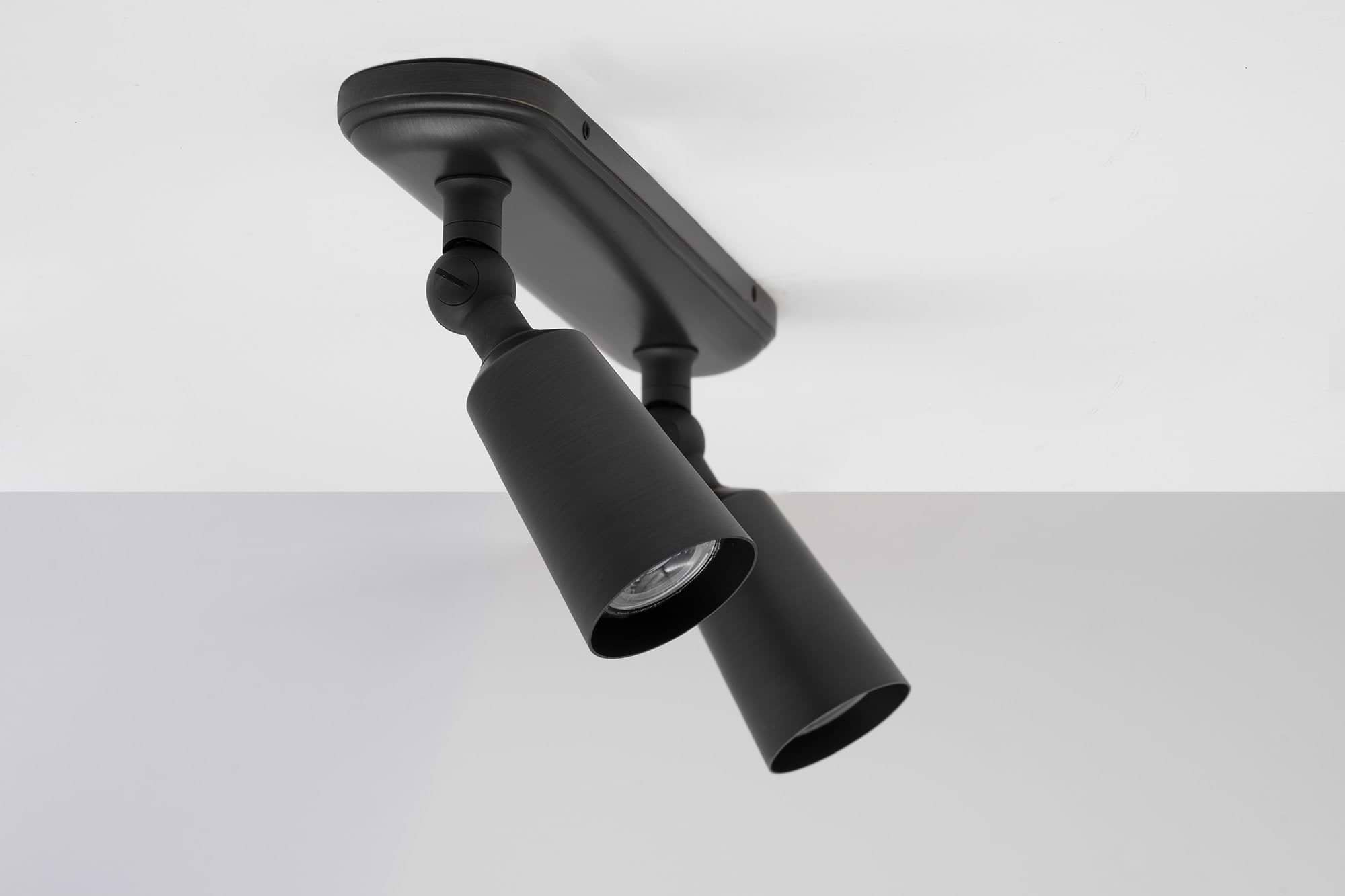 bronze Baylis double 50mm spotlight