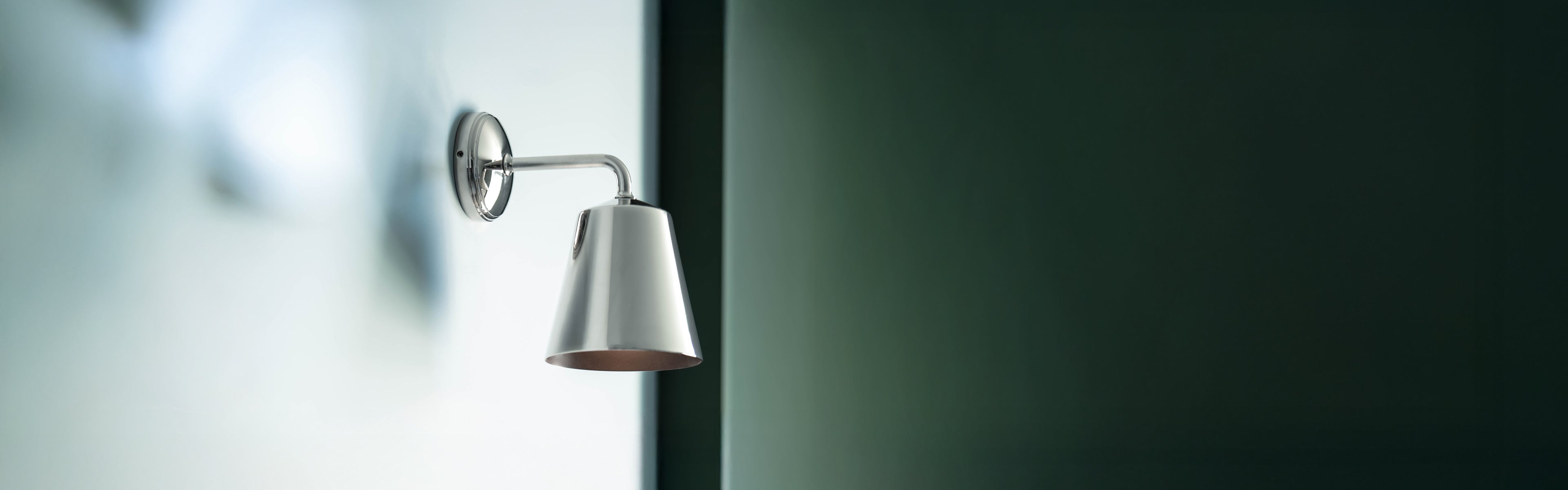 Polished nickel wall lights