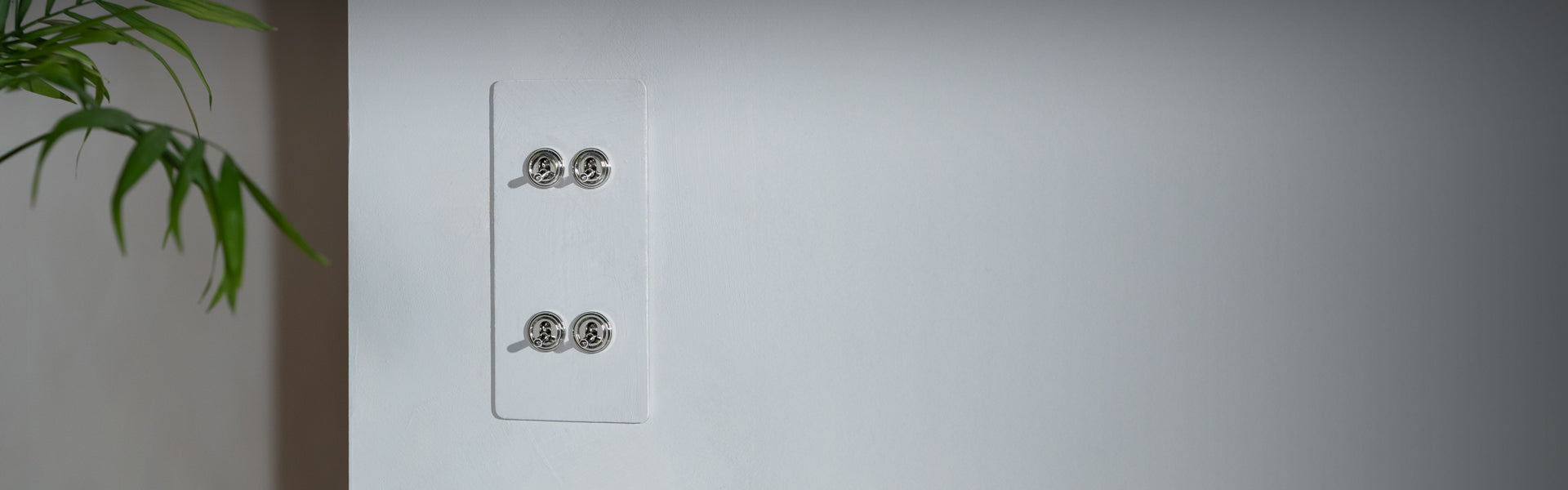 Paintable polished nickel switches & sockets