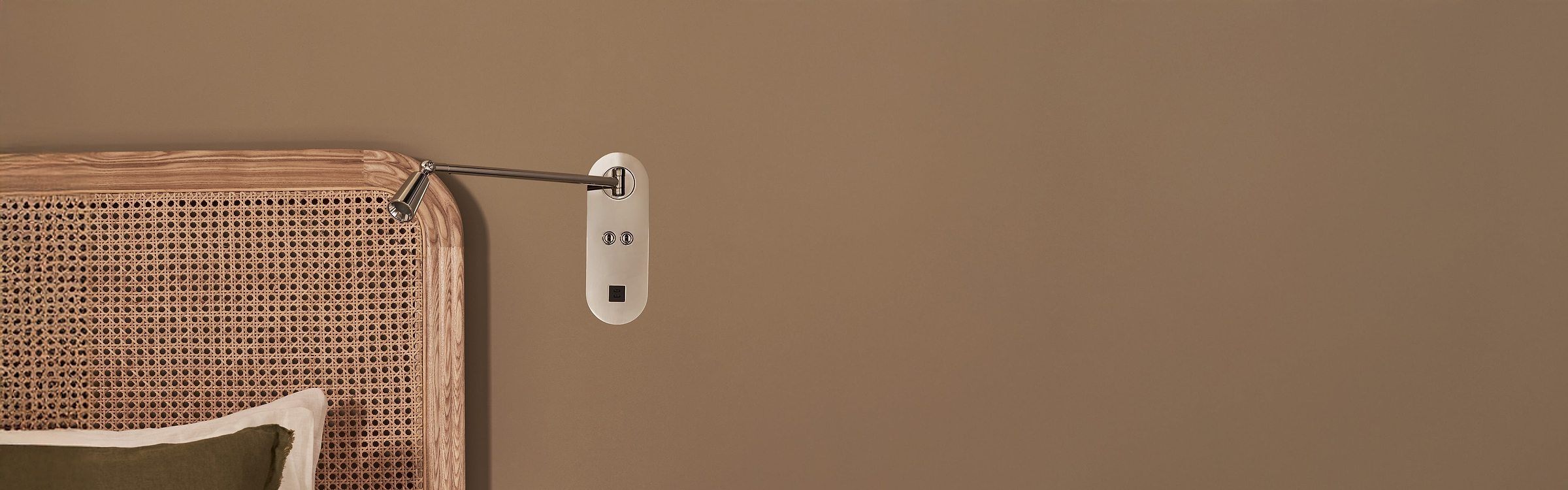 Polished nickel reading lights