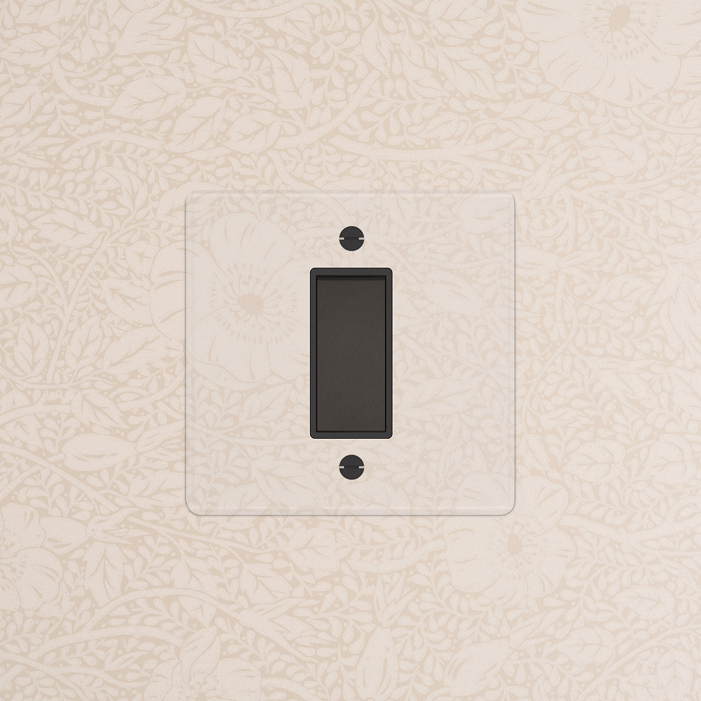 1G Retractive Rocker Switch Bronze Clear Bronze Black | Switches & Dimmers