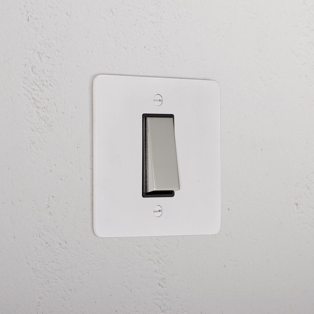1G Two Way Rocker Switch Paintable Polished Nickel Black | Switches ...