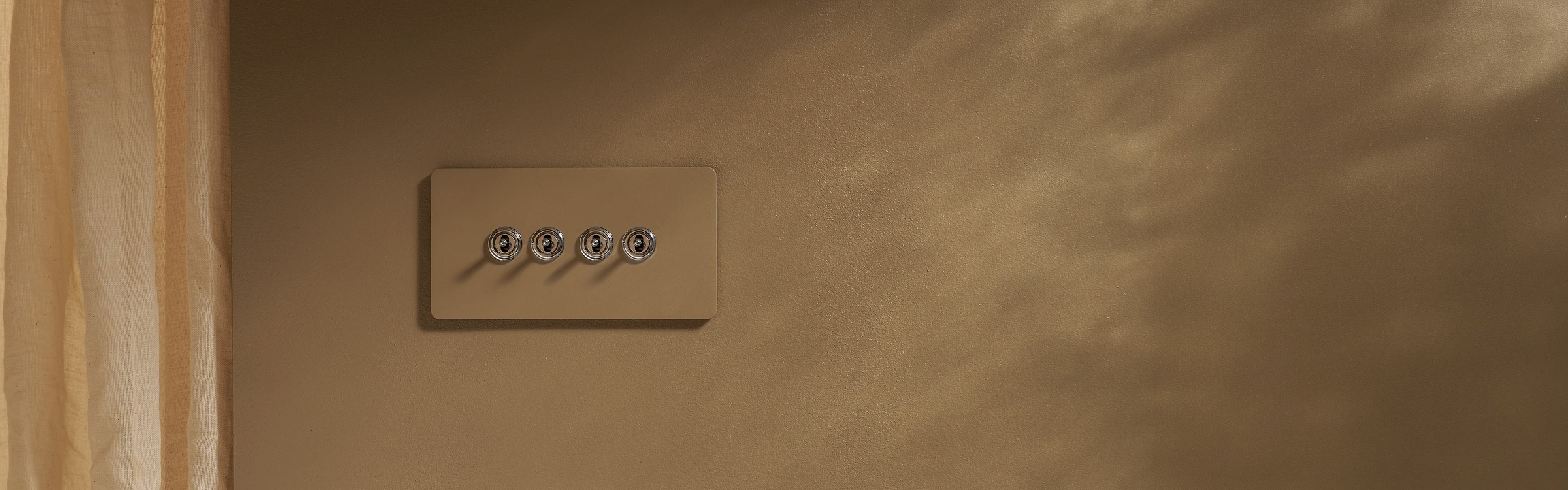 Grove – paintable polished nickel switches & sockets