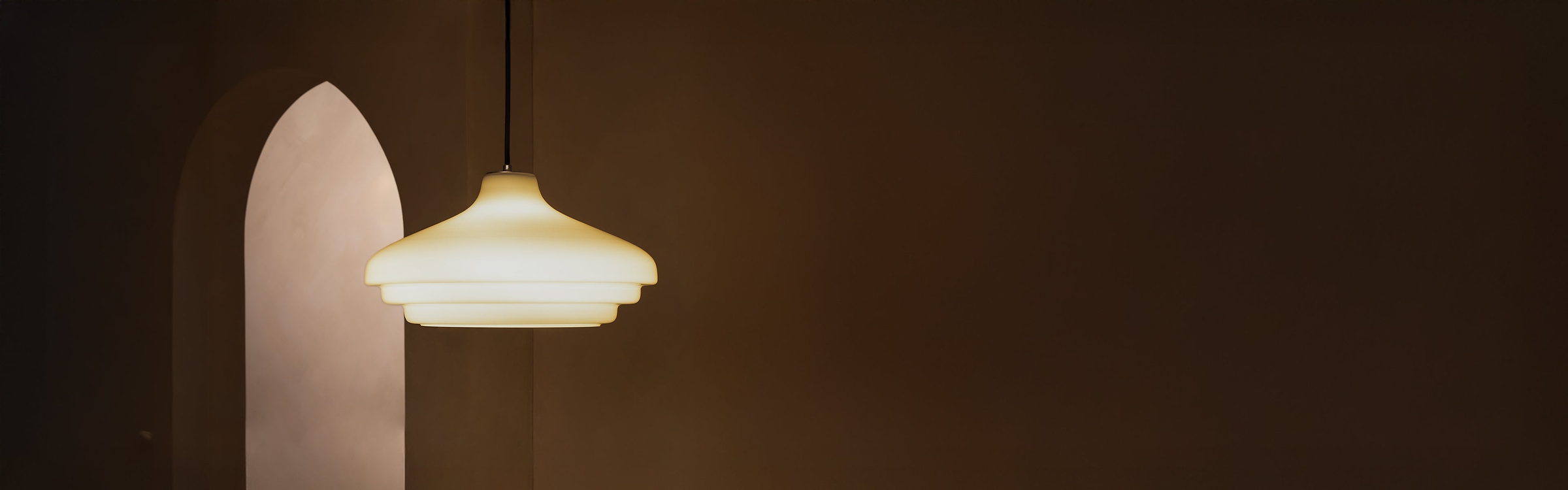 Polished nickel pendant lights